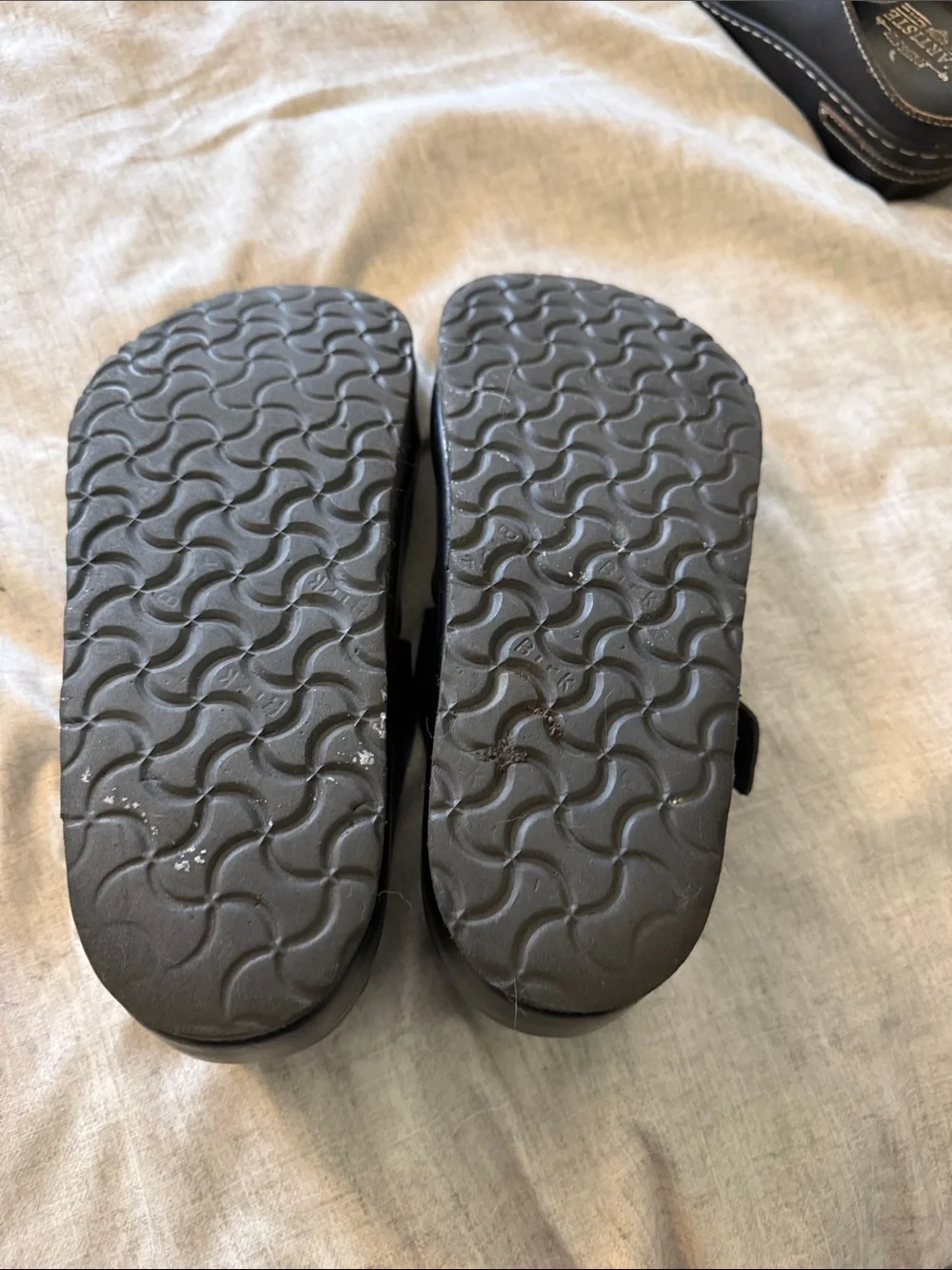 Birkenstock Black Leather Clog Sandals - Picture 3 of 3